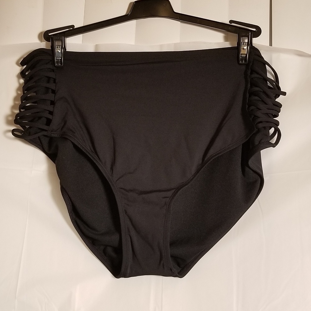 Black swimsuit high waist bottom
